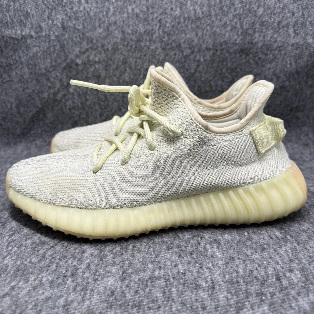 Adidas Yeezy Boost 350 V2 Butter Mens Size 7 Sneakers F36980 Primeknit Gum Sole